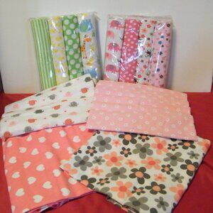 Couvertures emmaillotement ou intimité d'allaitement, ens. de 4, Fille ou Garçon